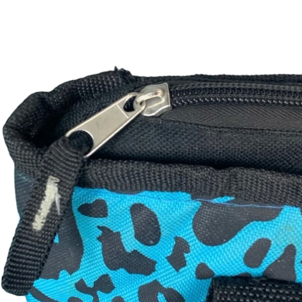 POLAR PACK:  Blue Leopard Print Insulated Lunch Bag Cooler